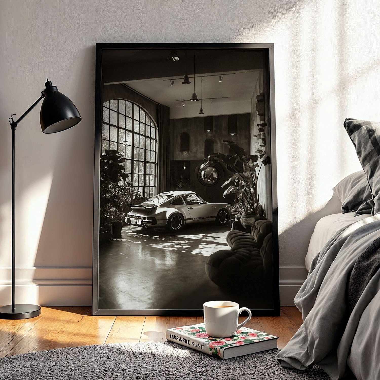 Flex Designs Poster Vintage Porsche 11 x 17" Home Goods - Sports  Poster