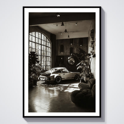 Flex Designs Poster Vintage Porsche 5 x 7" Home Goods - Sports  Poster