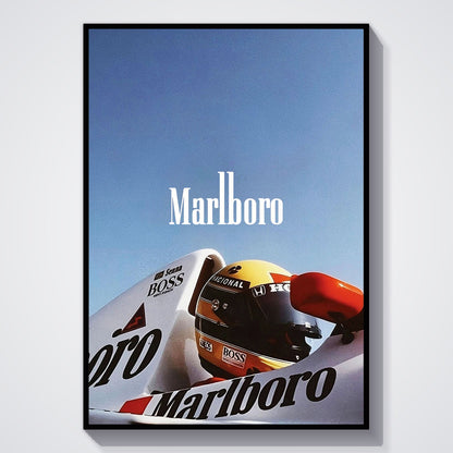 Flex Designs Poster Classic Marlboro F1 11 x 17" Home Goods - Sports  Poster