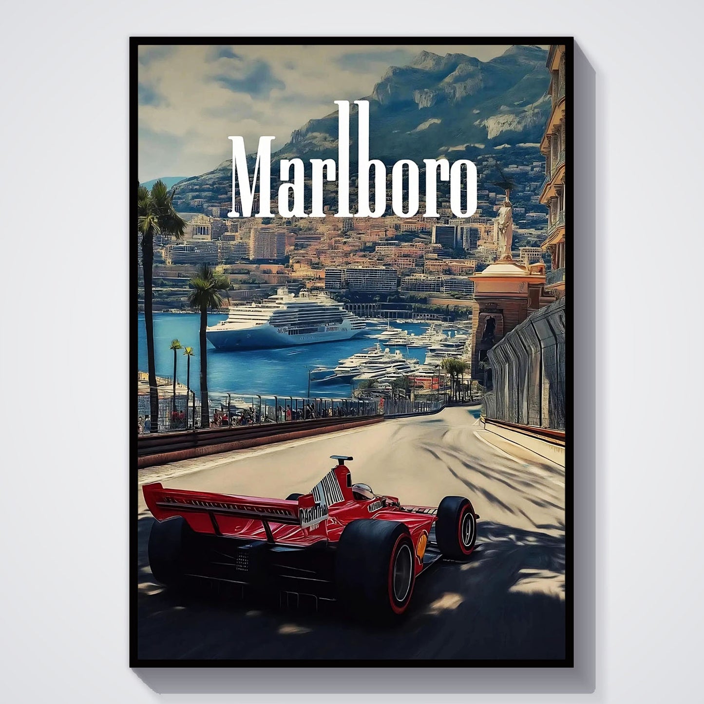 Flex Designs Poster Monaco Formula One 11 x 17" Home Goods - Sports  Poster