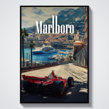 Flex Designs Poster Monaco Formula One 11 x 17" Home Goods - Sports  Poster