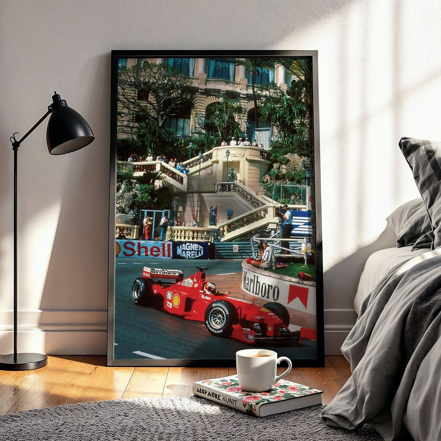 Flex Designs Poster Monaco Grand Prix Ferrari 11 x 17" Home Goods - Sports  Poster