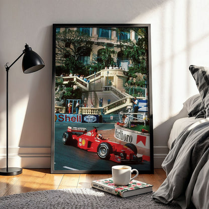Flex Designs Poster Monaco Grand Prix Ferrari 11 x 17" Home Goods - Sports  Poster