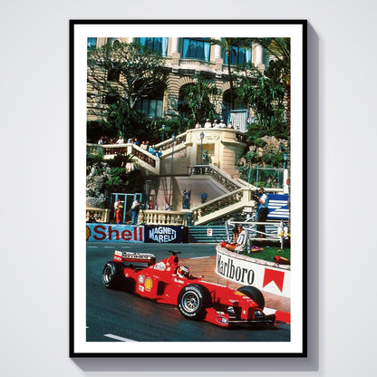 Flex Designs Poster Monaco Grand Prix Ferrari 5 x 7" Home Goods - Sports  Poster