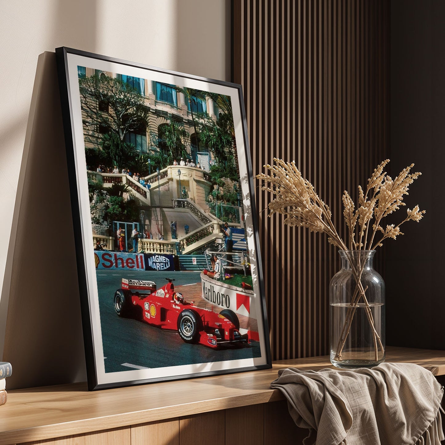 Flex Designs Poster Monaco Grand Prix Ferrari 11 x 17" Home Goods - Sports  Poster