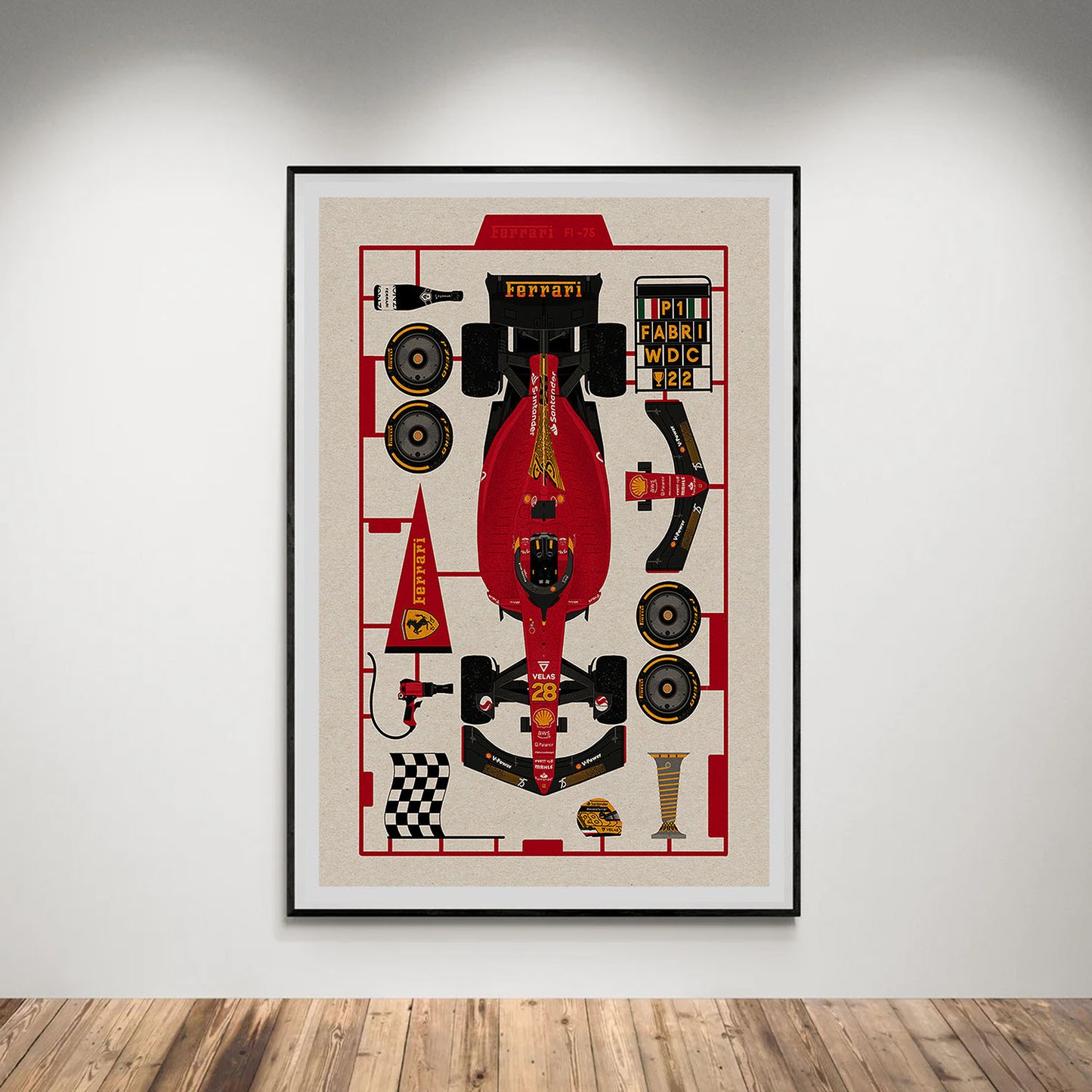 Flex Designs Poster Formula One Car 5 x 7" Home Goods - Sports  Poster