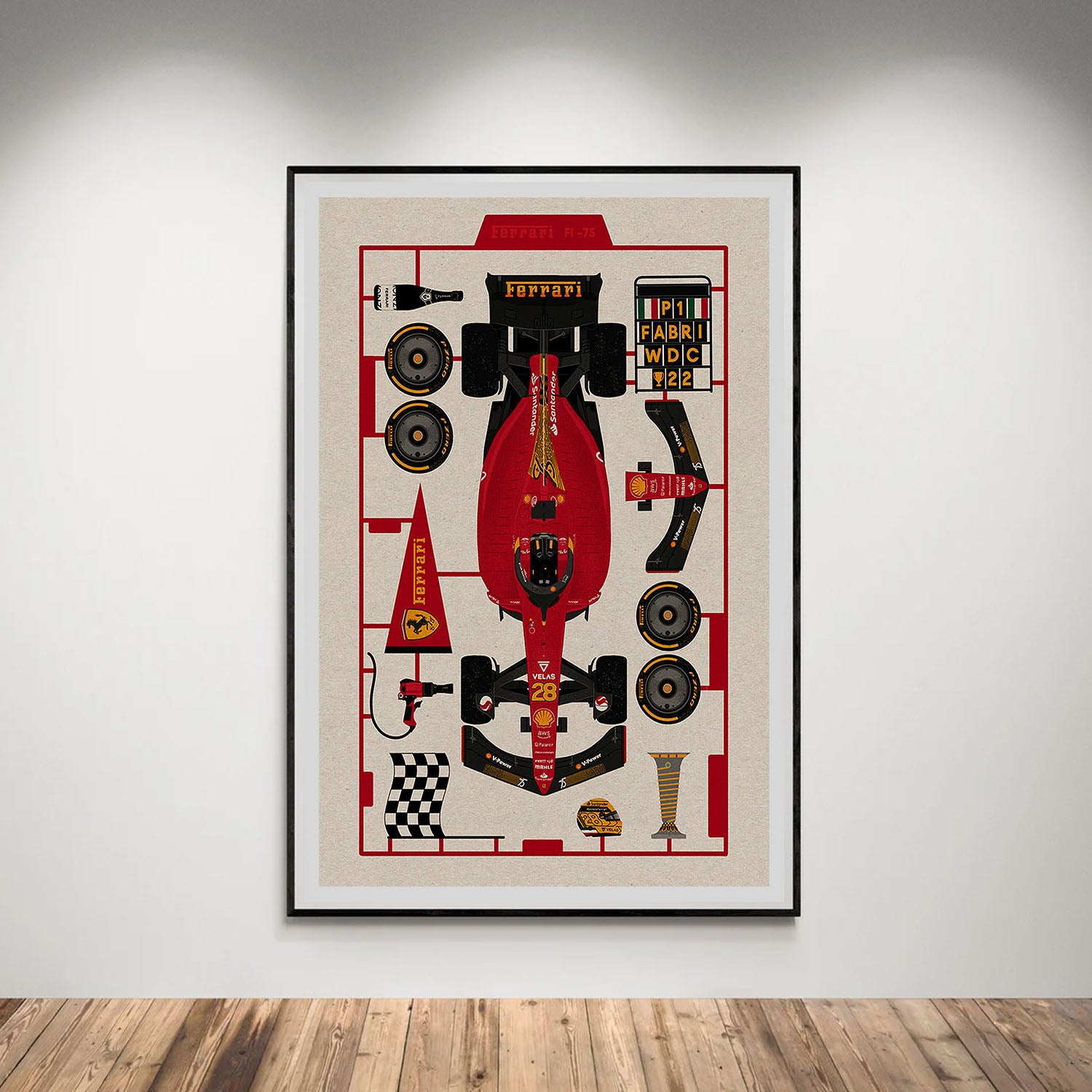 Flex Designs Poster Formula One Car 5 x 7" Home Goods - Sports  Poster