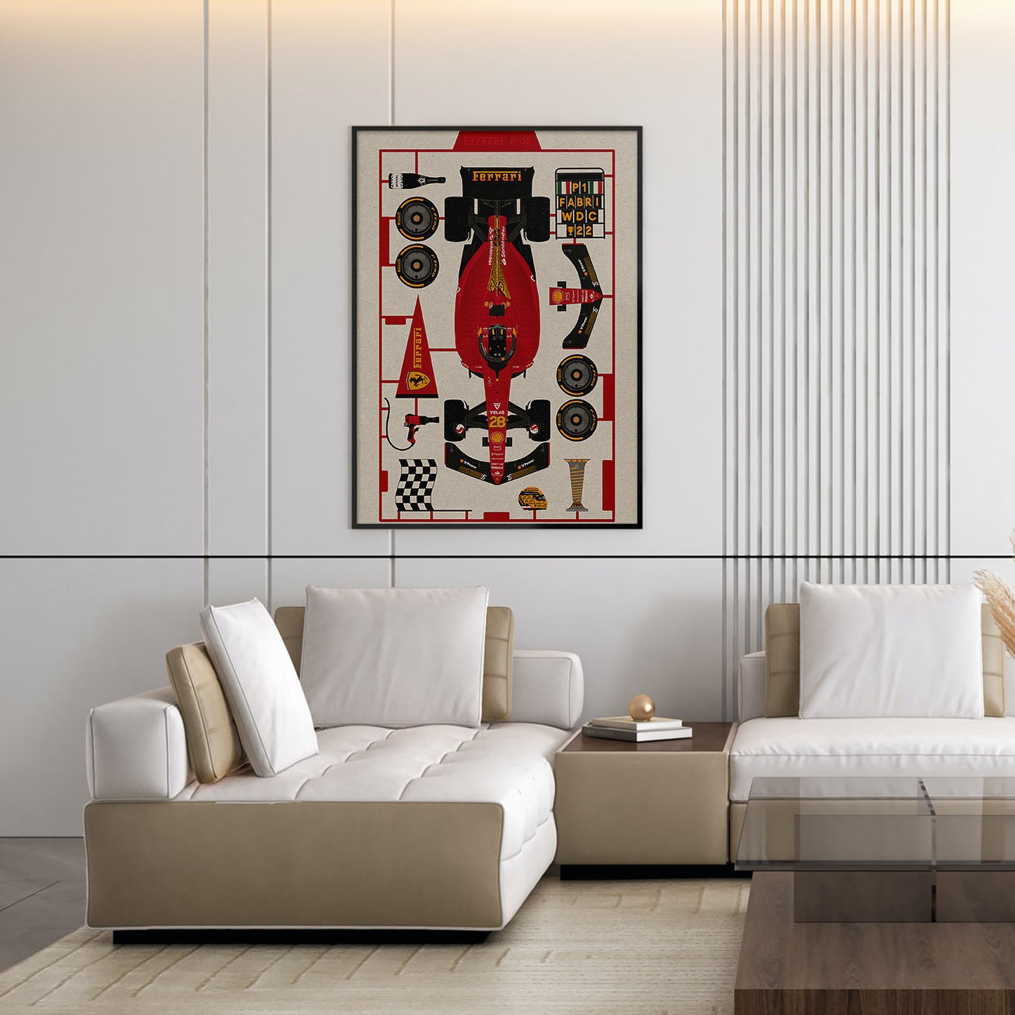 Flex Designs Poster Formula One Car 11 x 17" Home Goods - Sports  Poster