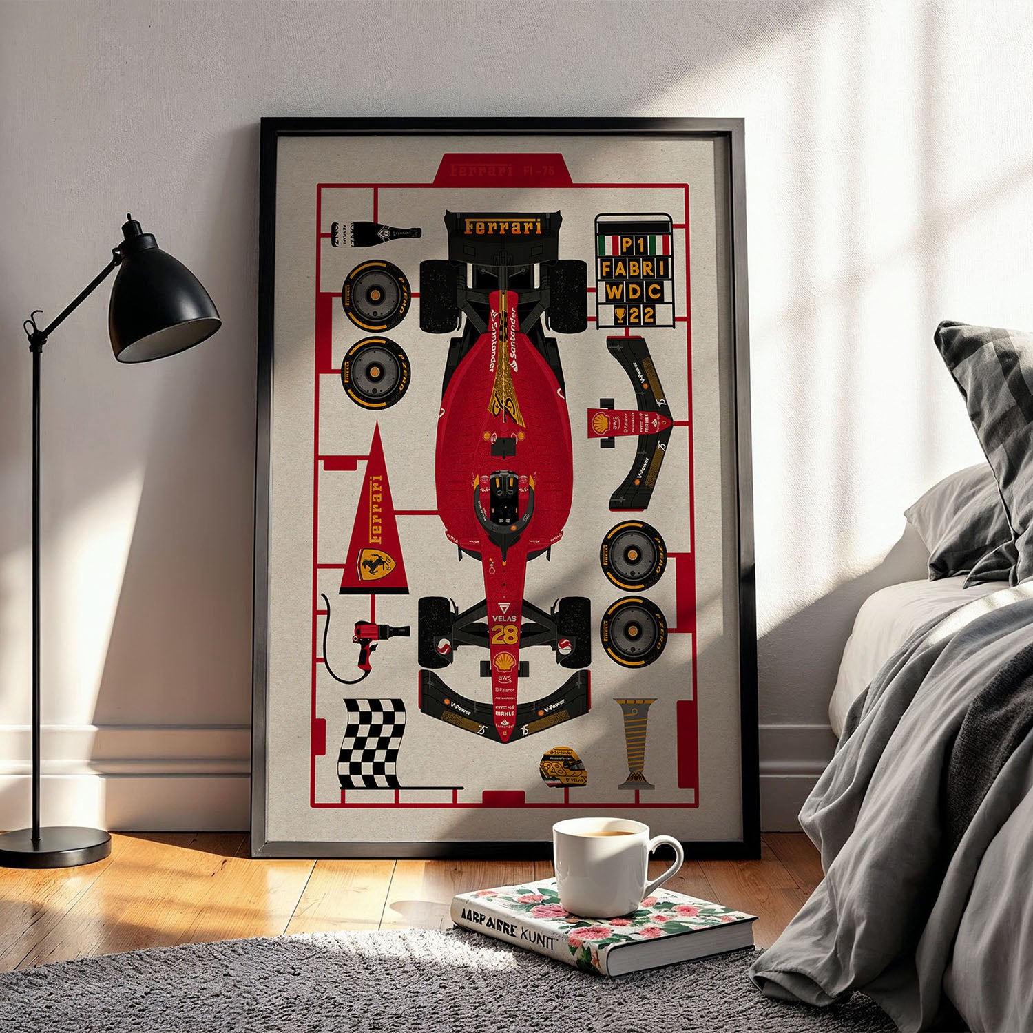 Flex Designs Poster Formula One Car 11 x 17" Home Goods - Sports  Poster