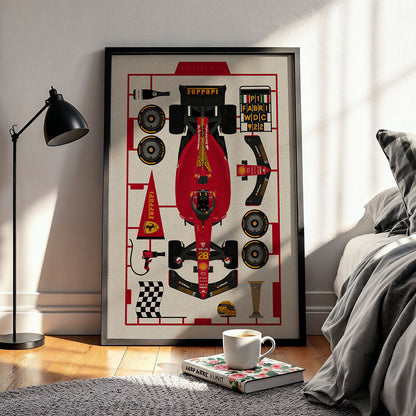 Flex Designs Poster Formula One Car 11 x 17" Home Goods - Sports  Poster