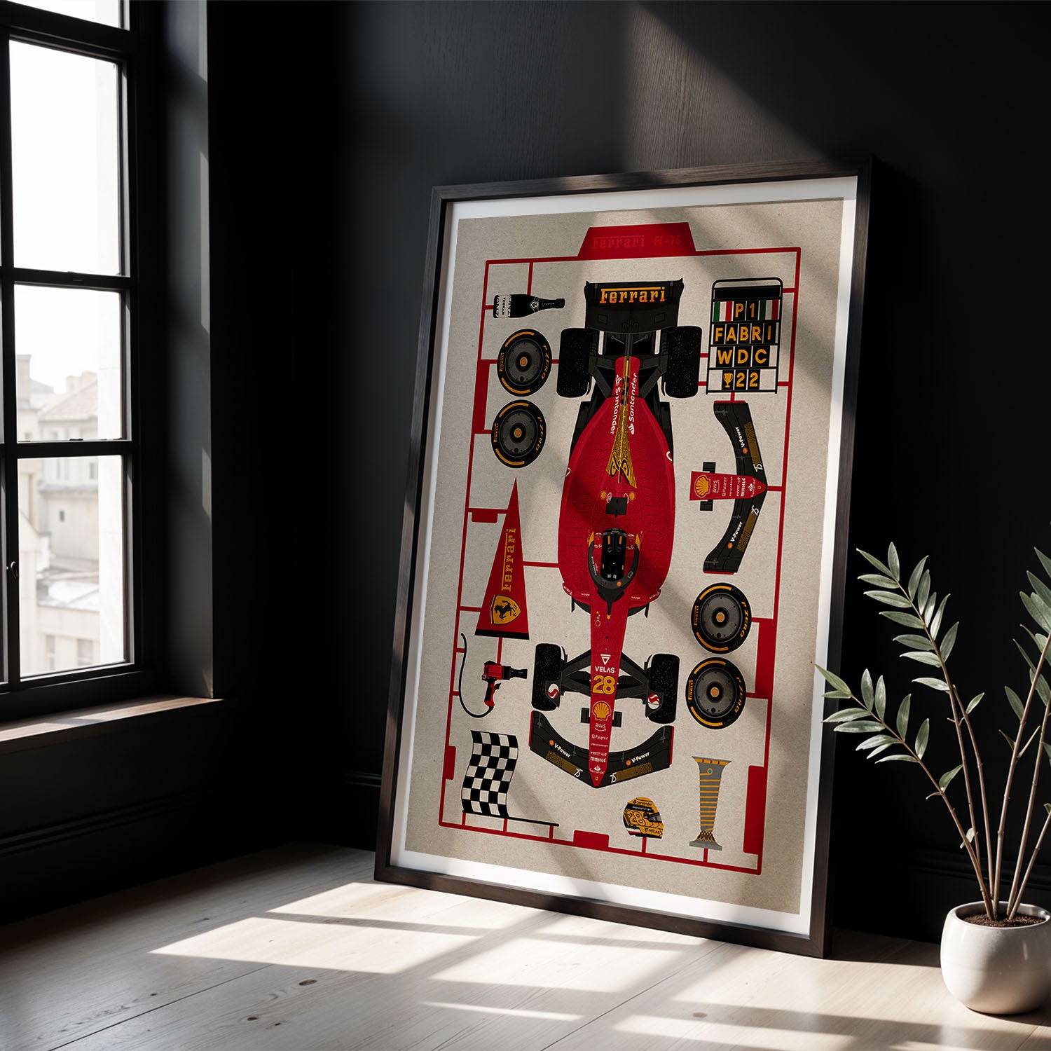 Flex Designs Poster Formula One Car 5 x 7" Home Goods - Sports  Poster