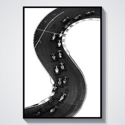 Flex Designs Poster F1 Ariel 11 x 17" Home Goods - Sports  Poster