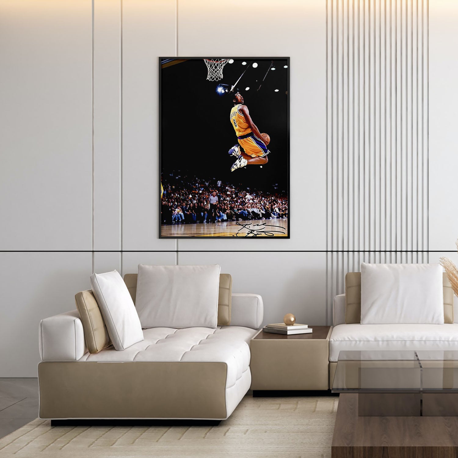 Flex Designs Poster Vintage Kobe Byrant LA Lakers 11 x 17" Home Goods - Sports  Poster