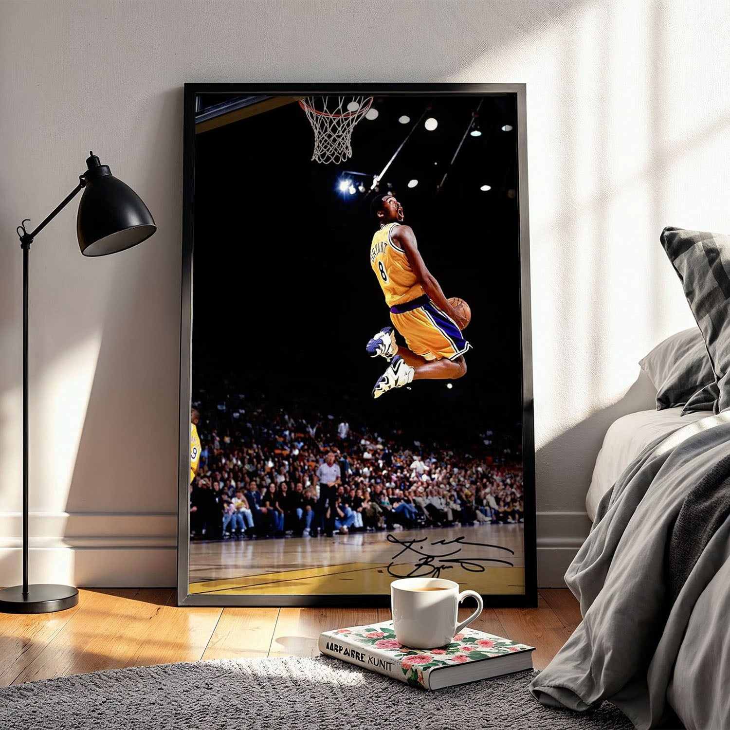 Flex Designs Poster Vintage Kobe Byrant LA Lakers 11 x 17" Home Goods - Sports  Poster