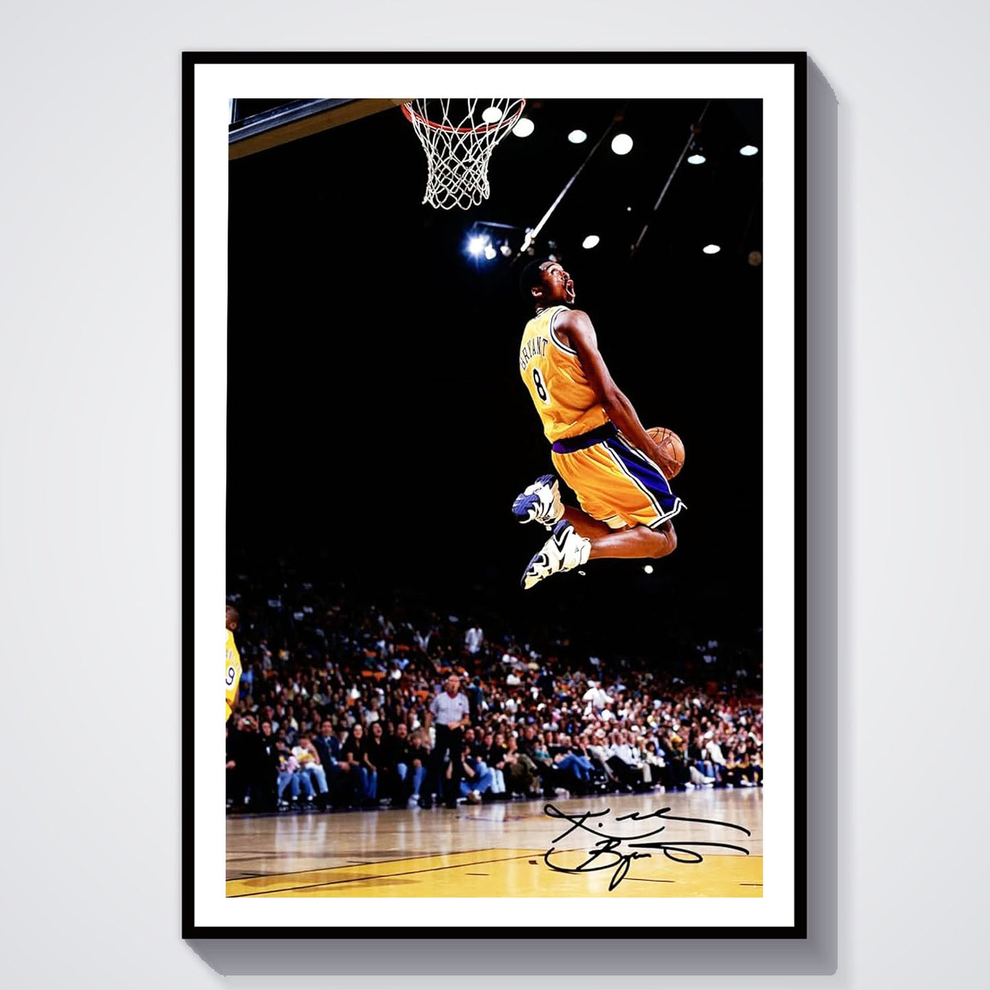 Flex Designs Poster Vintage Kobe Byrant LA Lakers 5 x 7" Home Goods - Sports  Poster