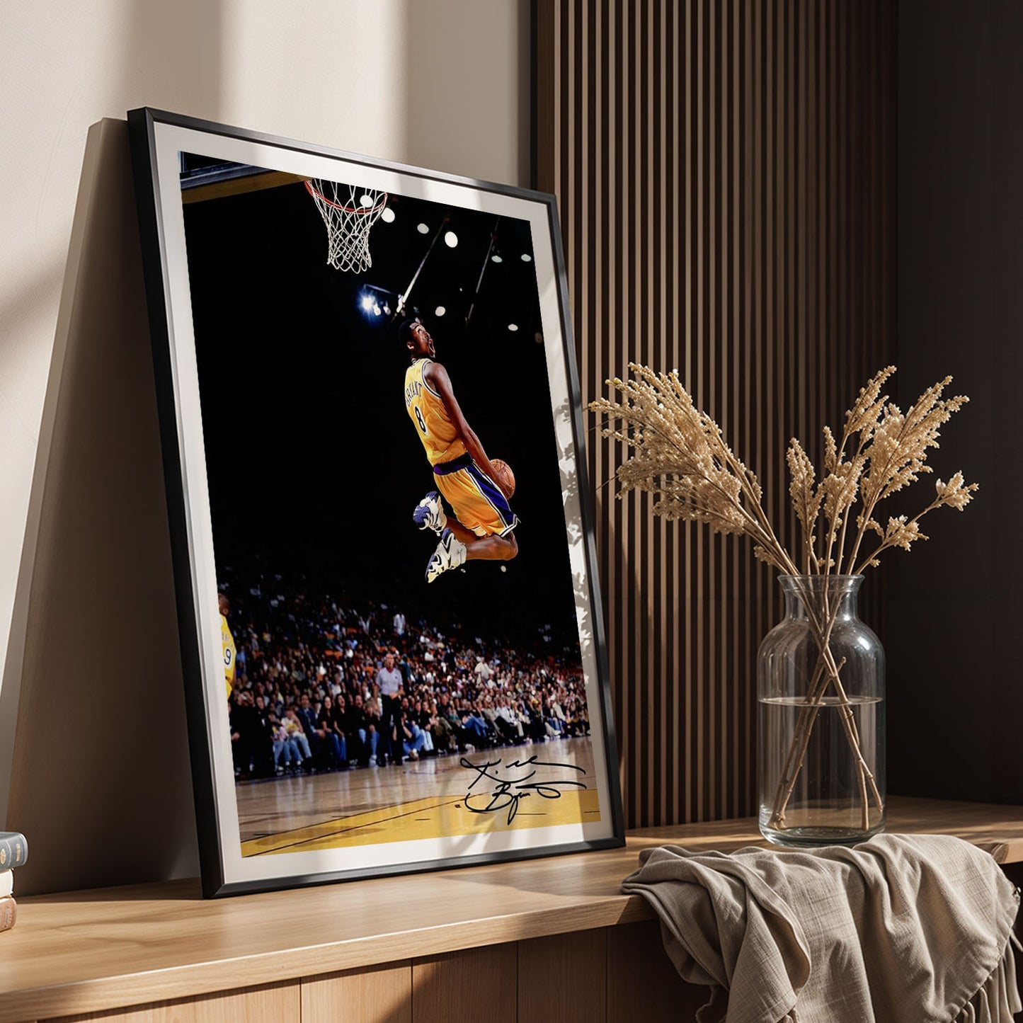 Flex Designs Poster Vintage Kobe Byrant LA Lakers 11 x 17" Home Goods - Sports  Poster