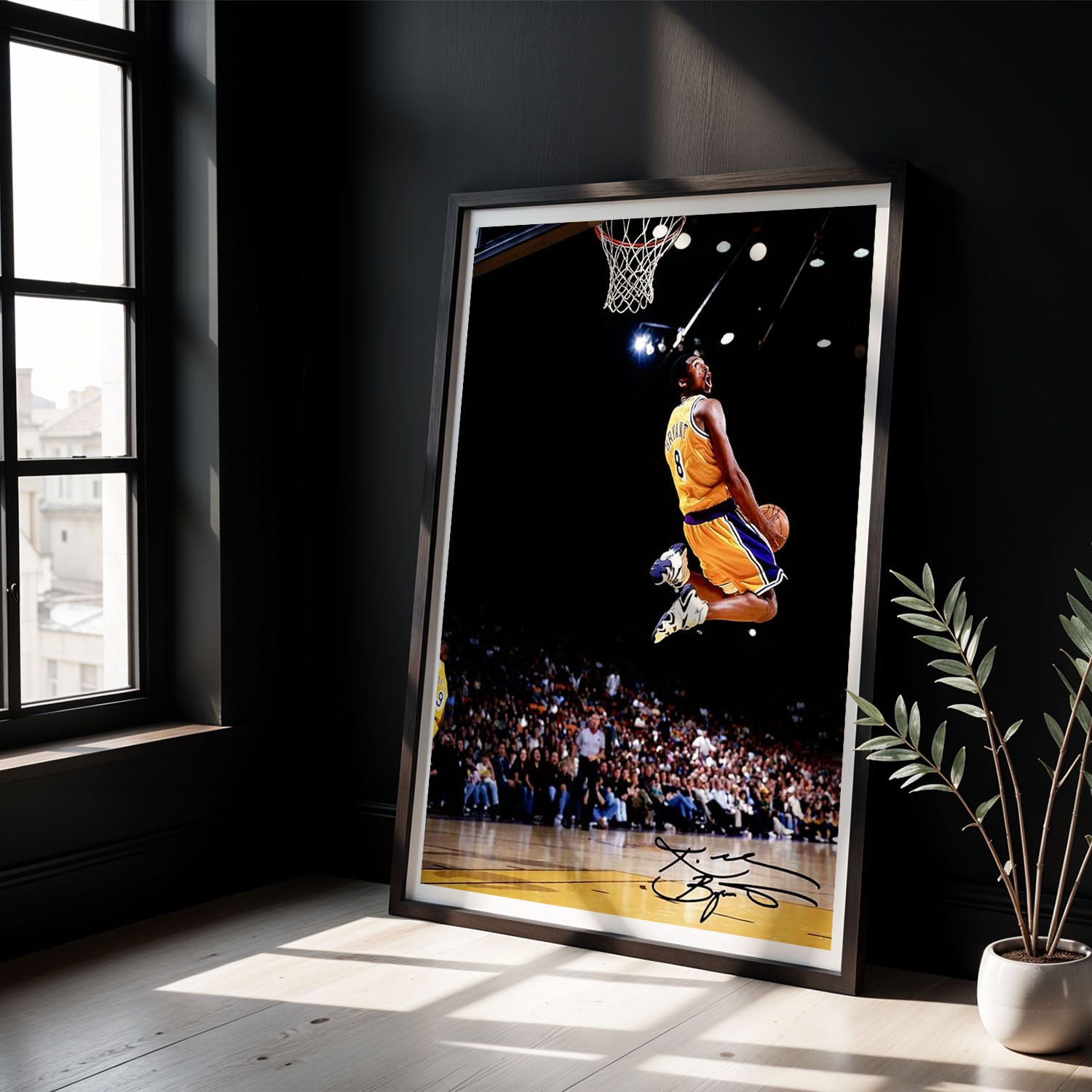 Flex Designs Poster Vintage Kobe Byrant LA Lakers 5 x 7" Home Goods - Sports  Poster