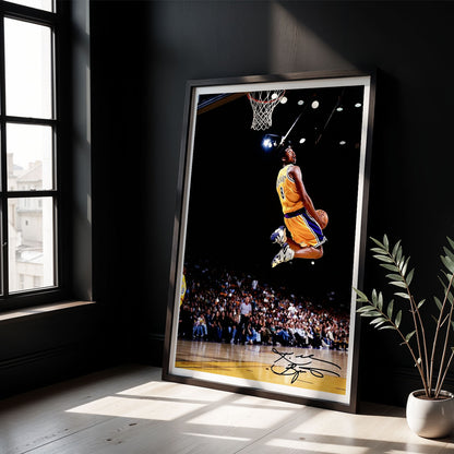 Flex Designs Poster Vintage Kobe Byrant LA Lakers 5 x 7" Home Goods - Sports  Poster