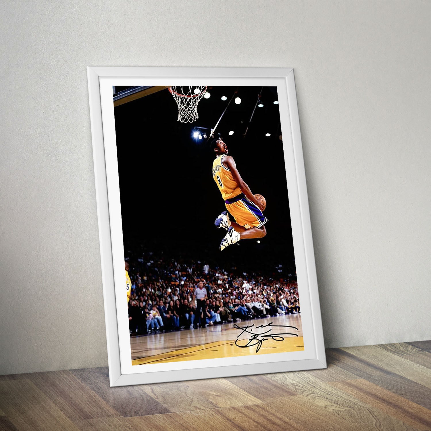 Flex Designs Poster Vintage Kobe Byrant LA Lakers 5 x 7" Home Goods - Sports  Poster