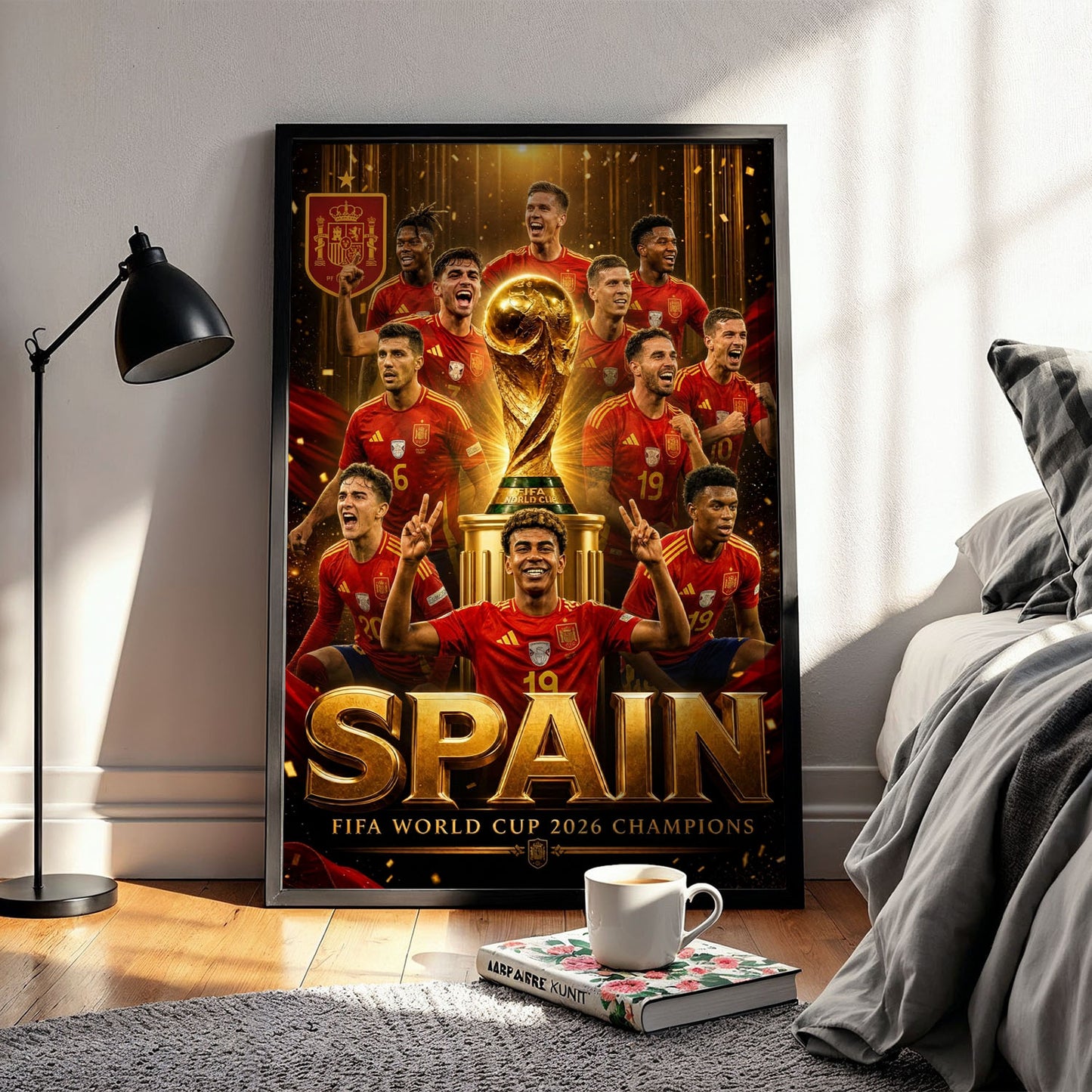Flex Designs Poster Lamine Yamal Spain FIFA Champions 2026 11 x 17" Home Goods - Sports  Poster