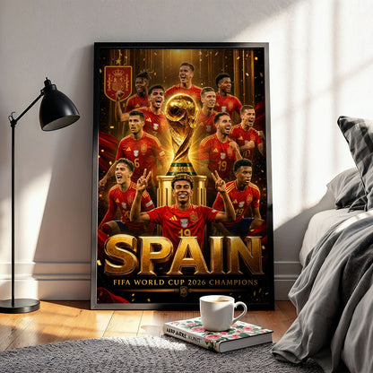 Flex Designs Poster Lamine Yamal Spain FIFA Champions 2026 11 x 17" Home Goods - Sports  Poster
