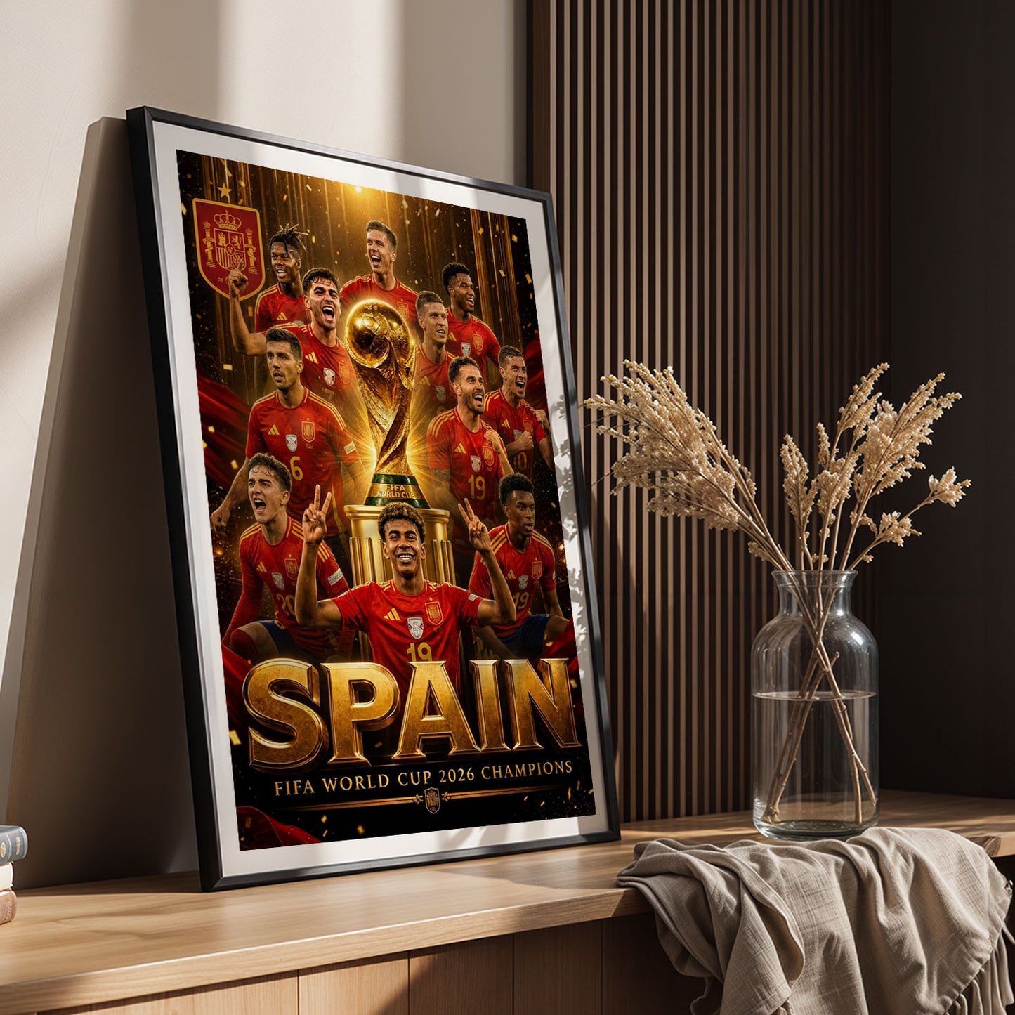 Flex Designs Poster Lamine Yamal Spain FIFA Champions 2026 11 x 17" Home Goods - Sports  Poster