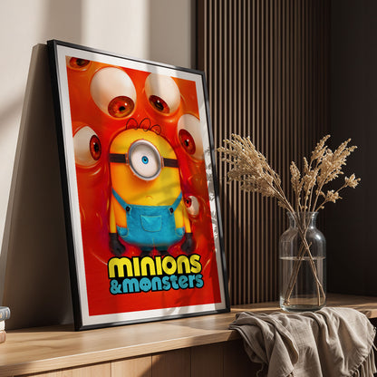 Flex Designs Poster Minions & Monsters 11 x 17" Home Goods - Movie 2026 Movie Poster