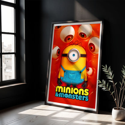 Flex Designs Poster Minions & Monsters 5 x 7" Home Goods - Movie 2026 Movie Poster