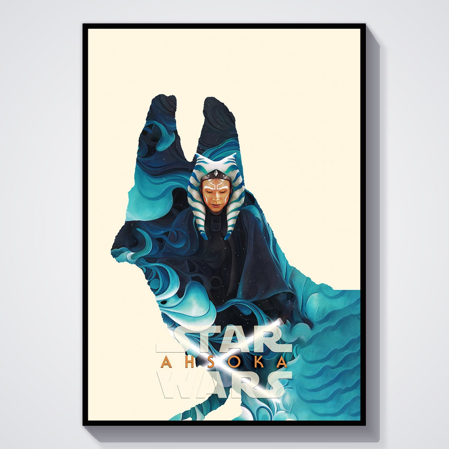 Flex Designs Poster Ahsoka Sketch 11 x 17" Home Goods - TV show 2023 TV show Poster