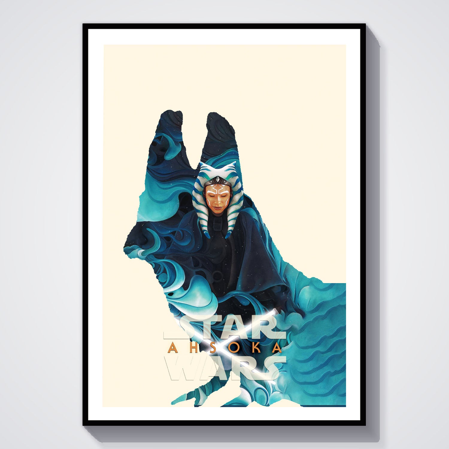 Flex Designs Poster Ahsoka Sketch 5 x 7" Home Goods - TV show 2023 TV show Poster