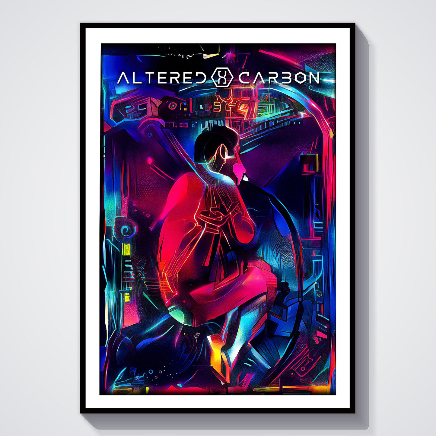 Flex Designs Poster Altered Carbon Sketch 5 x 7" Home Goods - TV show 2018 TV show Poster