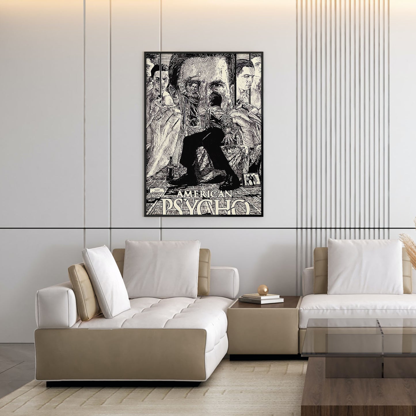 Flex Designs Poster American Psycho Cartoon 11 x 17" Home Goods - Movie 2000 Movie Poster
