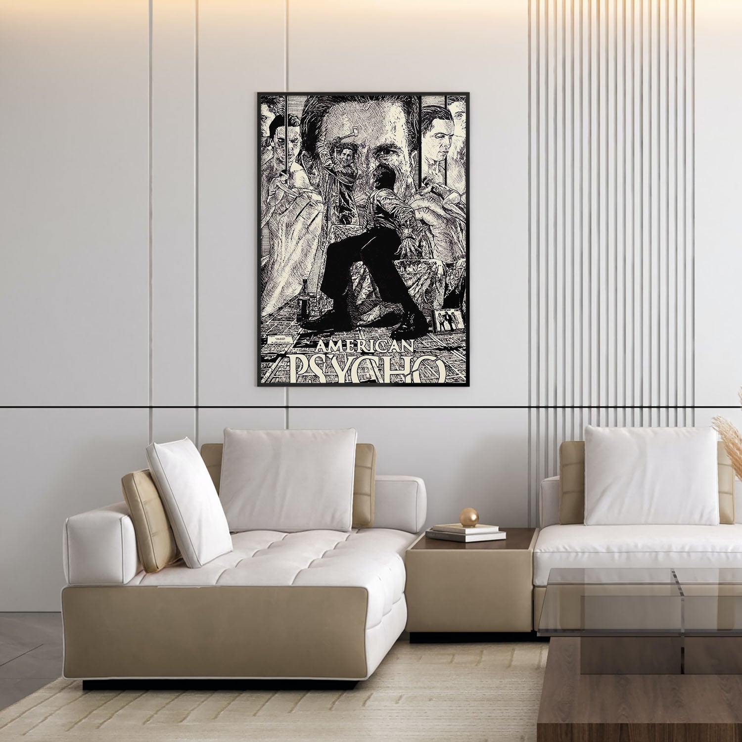 Flex Designs Poster American Psycho Cartoon 11 x 17" Home Goods - Movie 2000 Movie Poster