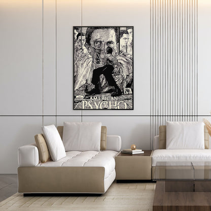 Flex Designs Poster American Psycho Cartoon 11 x 17" Home Goods - Movie 2000 Movie Poster