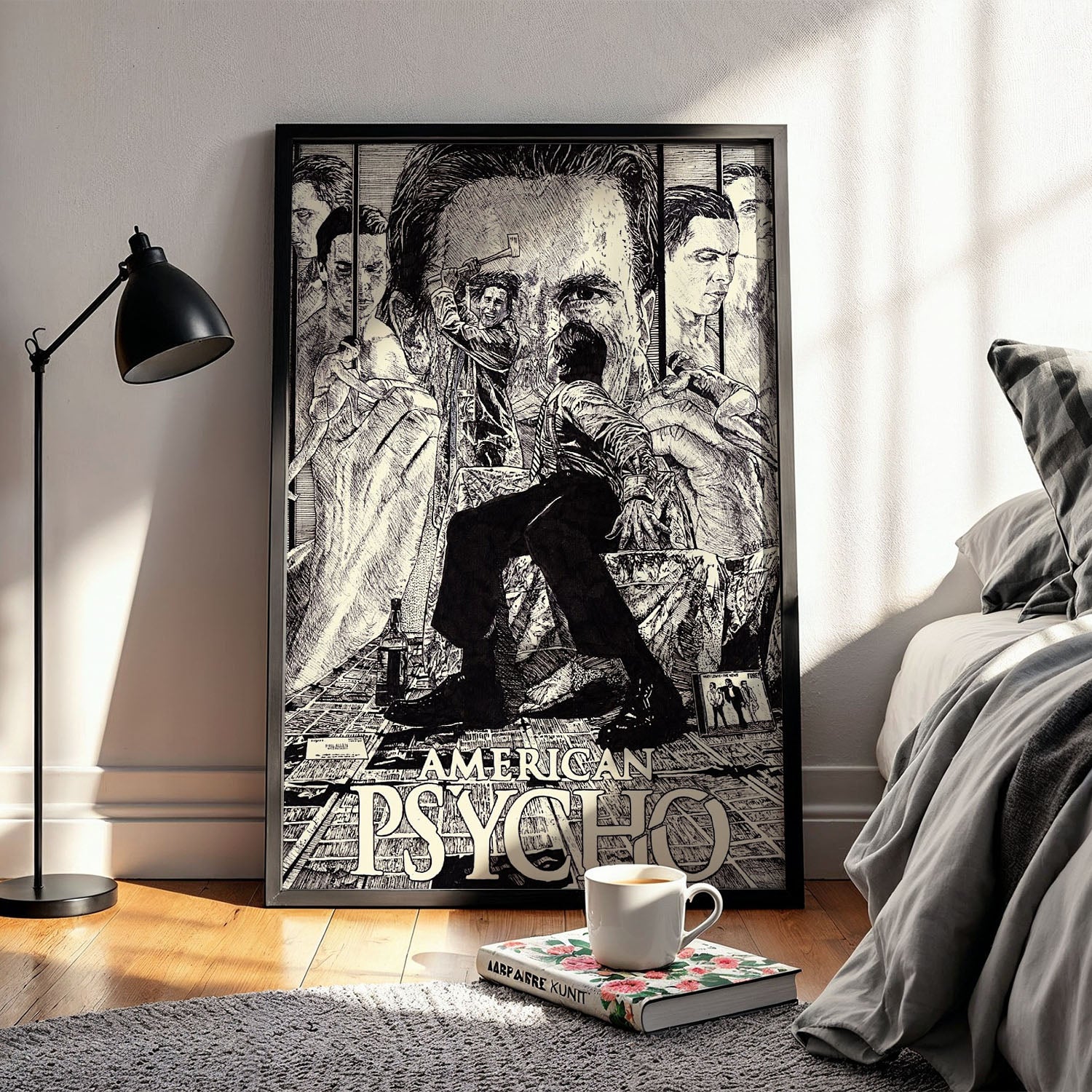 Flex Designs Poster American Psycho Cartoon 11 x 17" Home Goods - Movie 2000 Movie Poster
