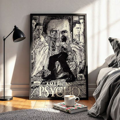 Flex Designs Poster American Psycho Cartoon 11 x 17" Home Goods - Movie 2000 Movie Poster