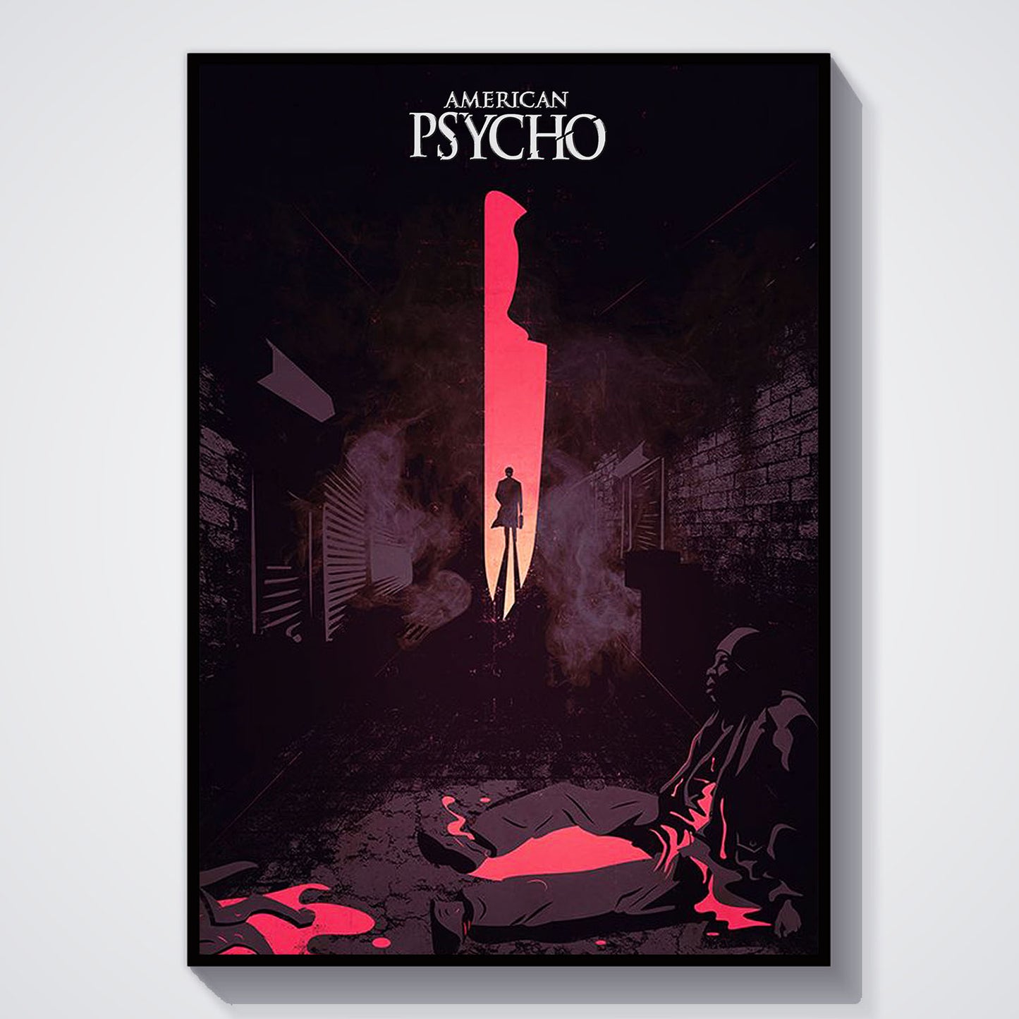 Flex Designs Poster American Psycho Minimalist 11 x 17" Home Goods - Movie 2000 Movie Poster