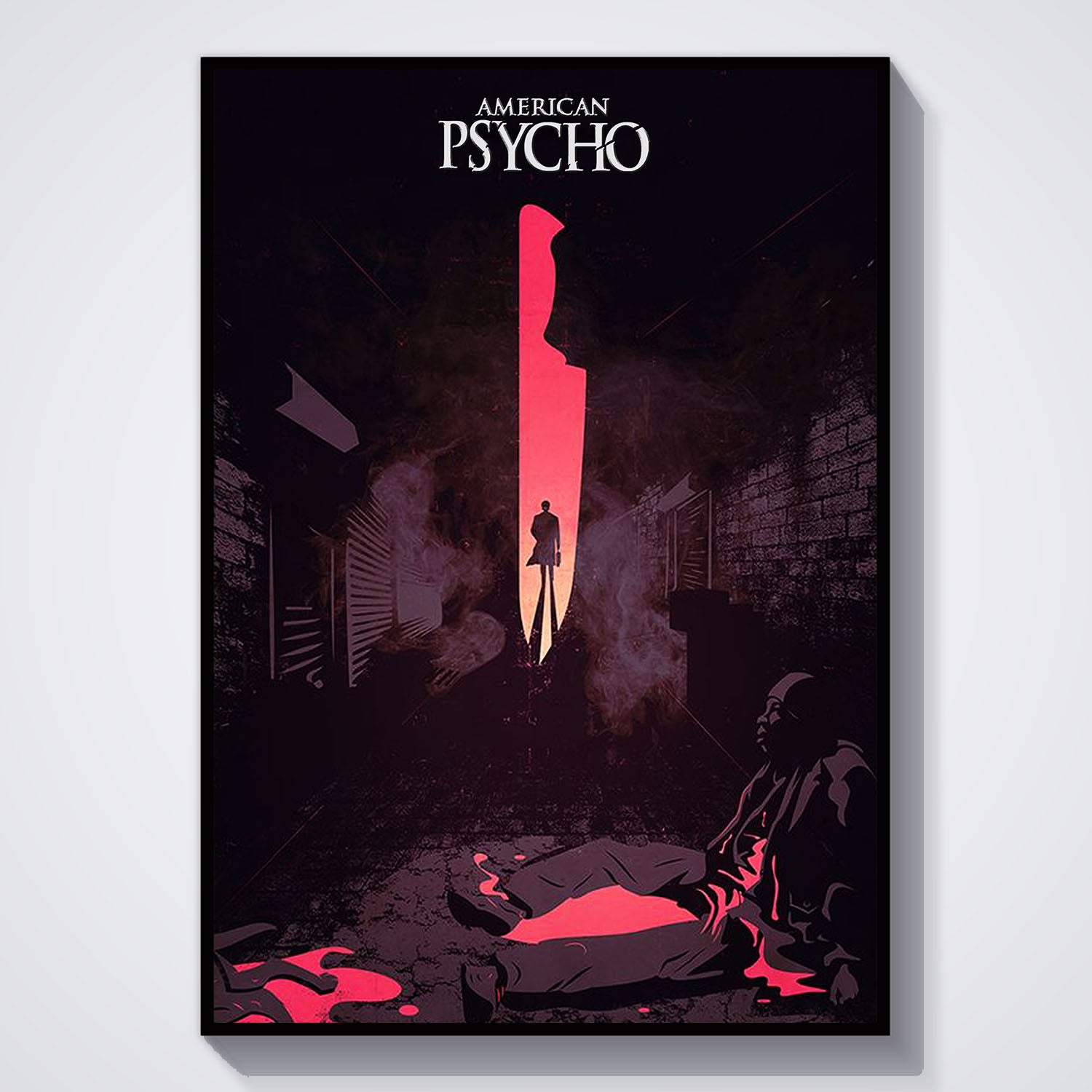 Flex Designs Poster American Psycho Minimalist 11 x 17" Home Goods - Movie 2000 Movie Poster