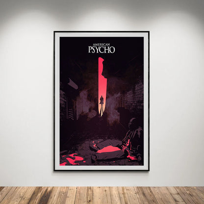 Flex Designs Poster American Psycho Minimalist 5 x 7" Home Goods - Movie 2000 Movie Poster