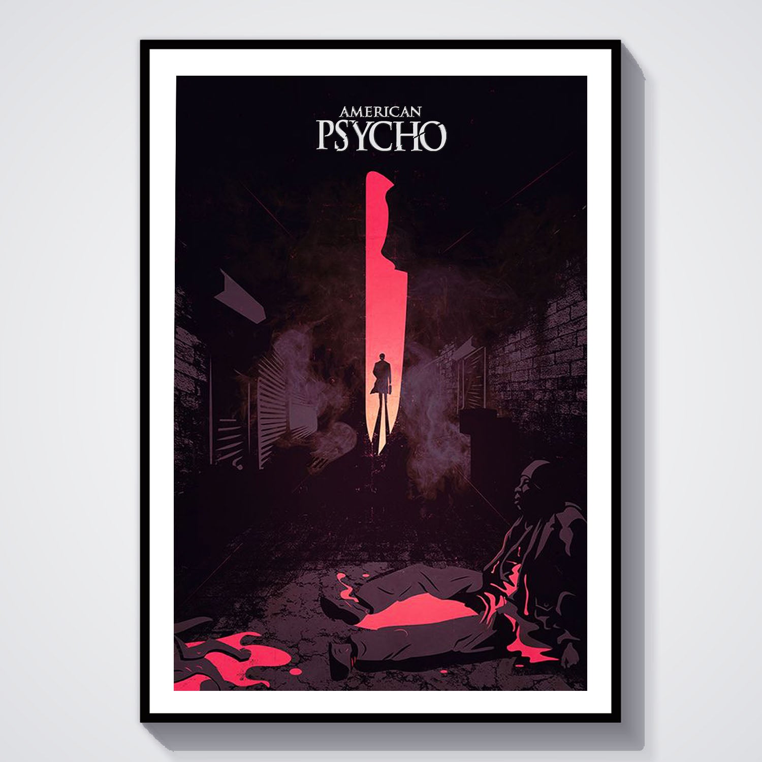 Flex Designs Poster American Psycho Minimalist 5 x 7" Home Goods - Movie 2000 Movie Poster