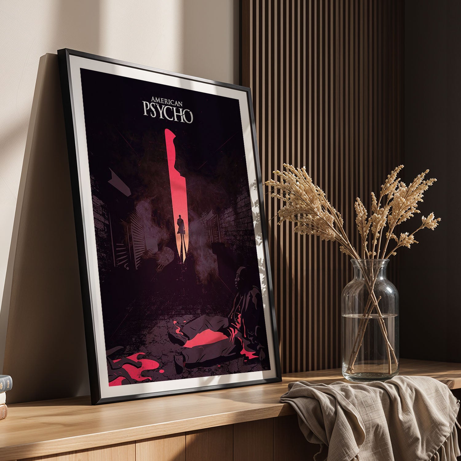 Flex Designs Poster American Psycho Minimalist 11 x 17" Home Goods - Movie 2000 Movie Poster
