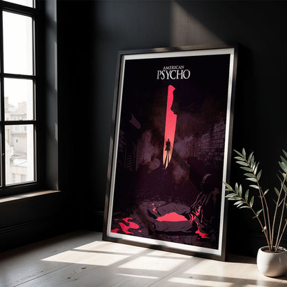 Flex Designs Poster American Psycho Minimalist 5 x 7" Home Goods - Movie 2000 Movie Poster
