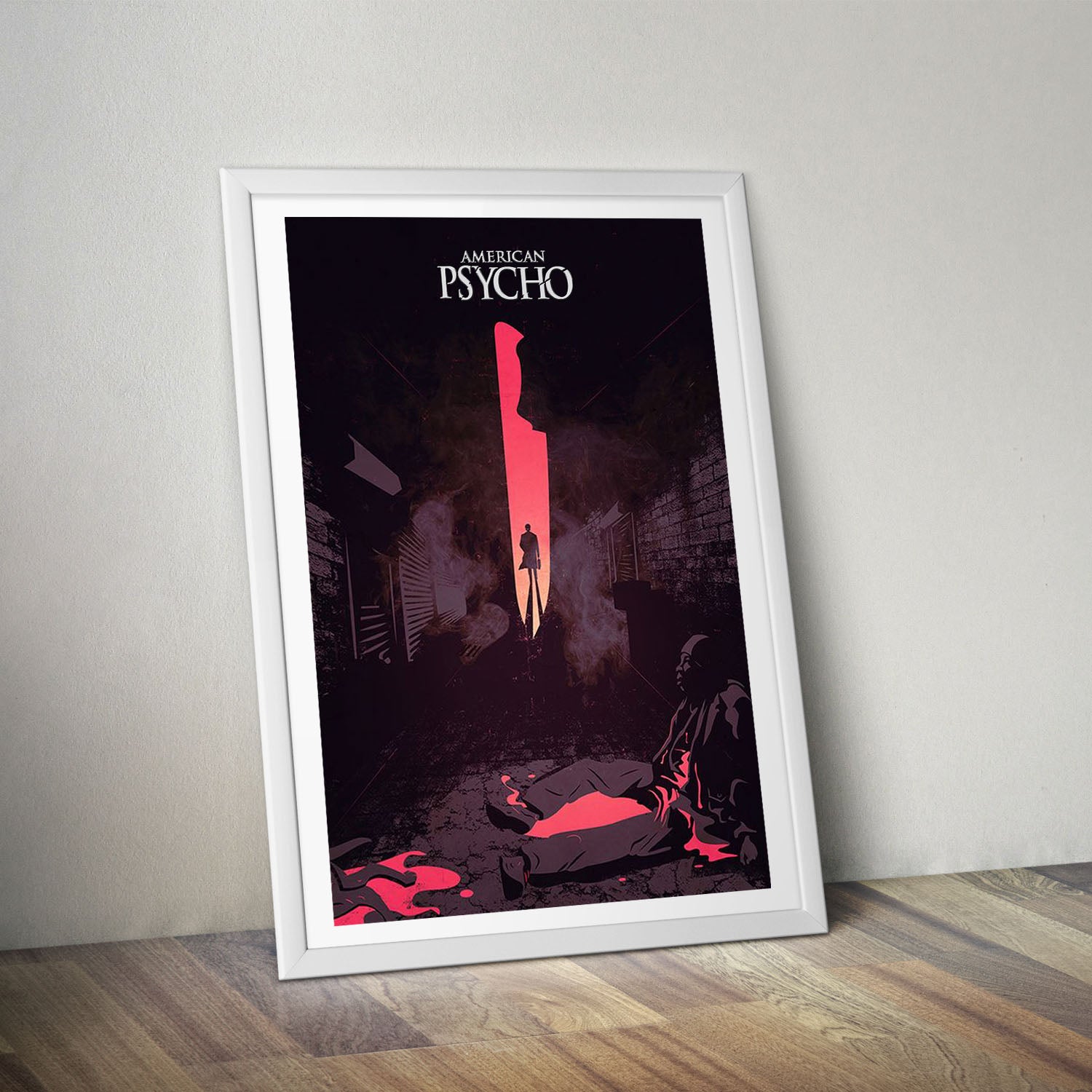 Flex Designs Poster American Psycho Minimalist 5 x 7" Home Goods - Movie 2000 Movie Poster