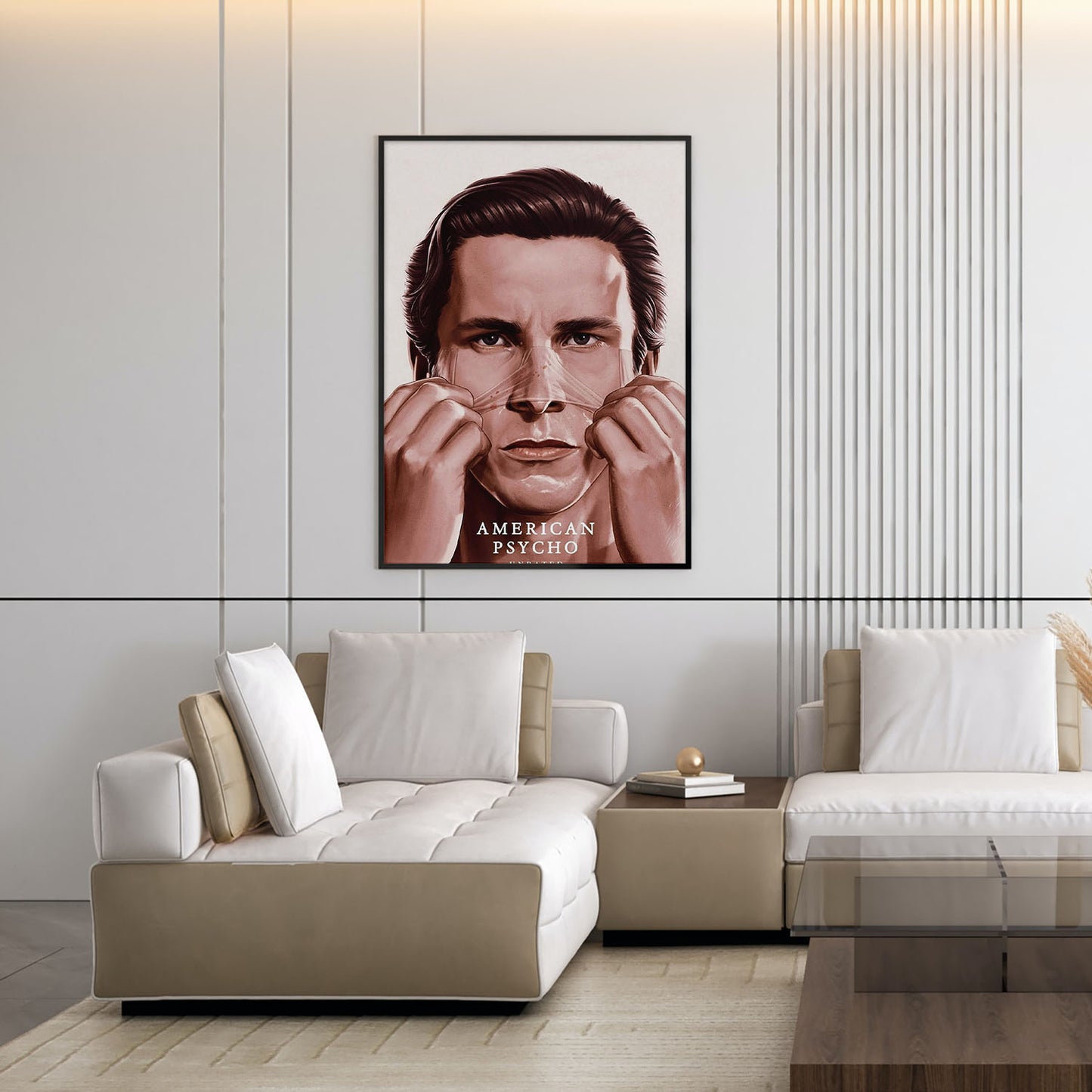 Flex Designs Poster American Psycho Drawing 11 x 17" Home Goods - Movie 2000 Movie Poster