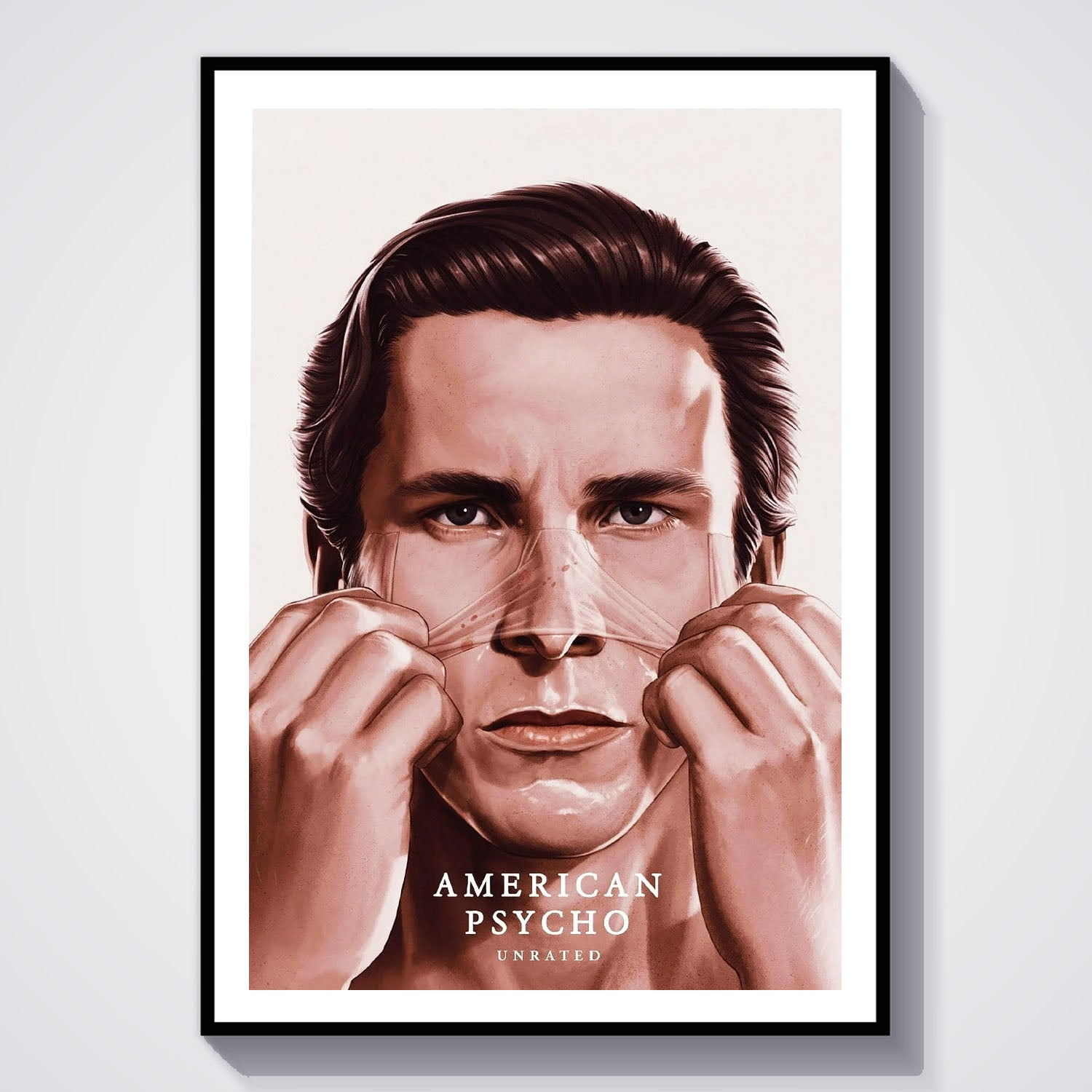 Flex Designs Poster American Psycho Drawing 5 x 7" Home Goods - Movie 2000 Movie Poster