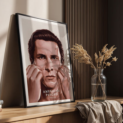 Flex Designs Poster American Psycho Drawing 11 x 17" Home Goods - Movie 2000 Movie Poster