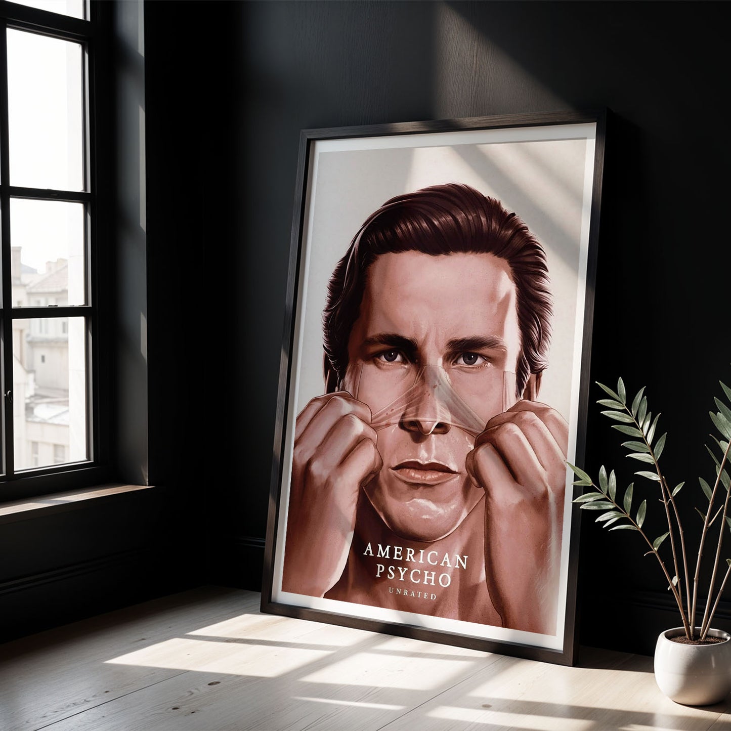 Flex Designs Poster American Psycho Drawing 5 x 7" Home Goods - Movie 2000 Movie Poster
