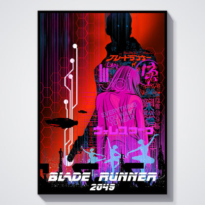 Flex Designs Poster Blade Runner 2049 Neon 11 x 17" Home Goods - Movie 2017 Movie Poster