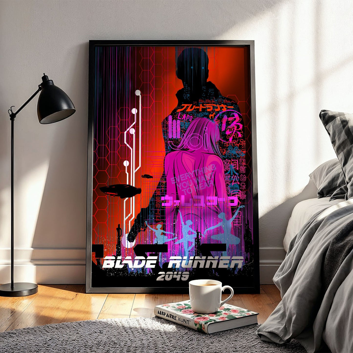 Flex Designs Poster Blade Runner 2049 Neon 11 x 17" Home Goods - Movie 2017 Movie Poster