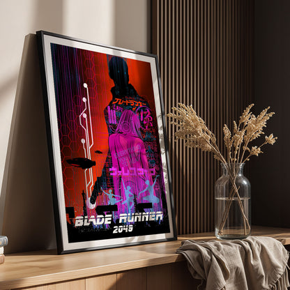 Flex Designs Poster Blade Runner 2049 Neon 11 x 17" Home Goods - Movie 2017 Movie Poster